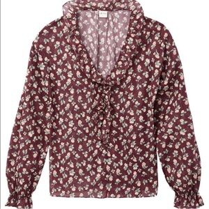 La Vie Rebecca Taylor Floral Cherise Stripe